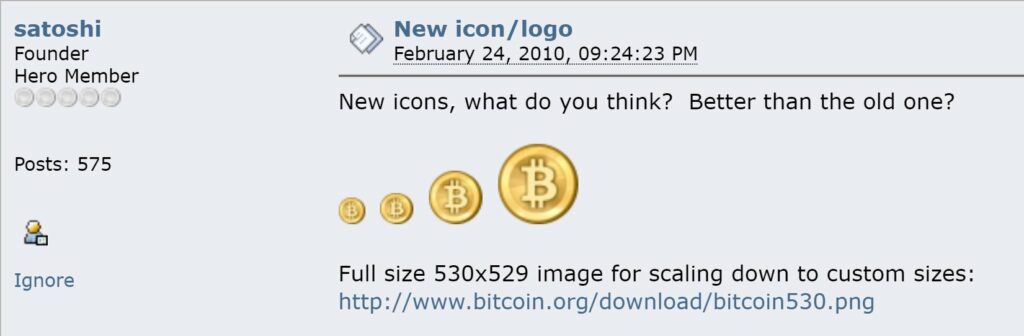 New icon/logo of Bitcoin